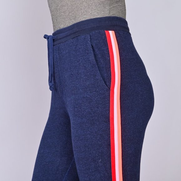 SUNDRY Track Stripes Heather Blue Jogger Pants - Picture 2 of 6